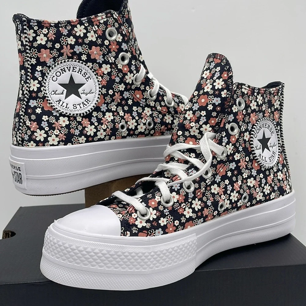 Converse WMNS CTAS LIFT HI TOTAL ECLIPSE/WHITE A14264C Platforms Sneakers